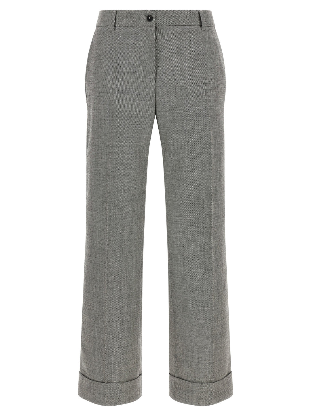 Alberto Biani Gray Wool Flared Pants