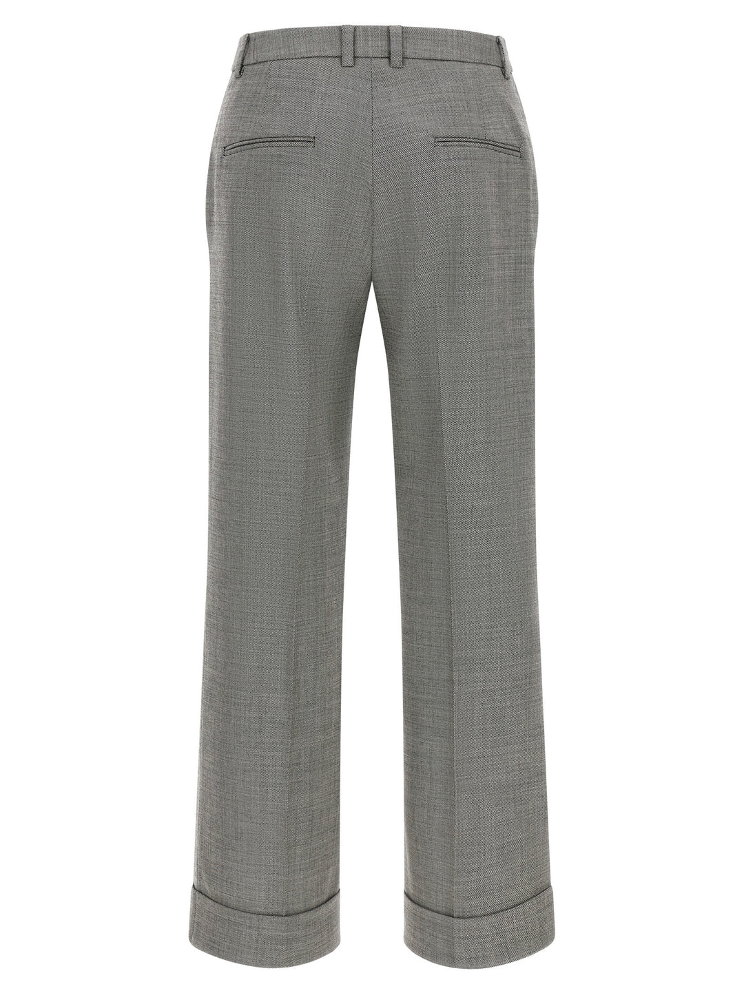 Alberto Biani Gray Wool Flared Pants