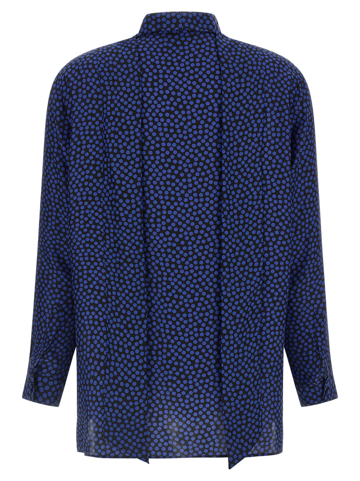 Gianluca Capannolo Blue Silk Blouse