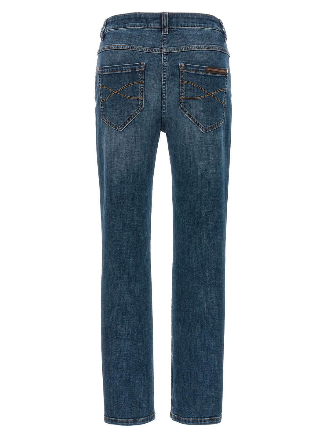 Brunello Cucinelli Blue Cotton Straight-Leg Jeans