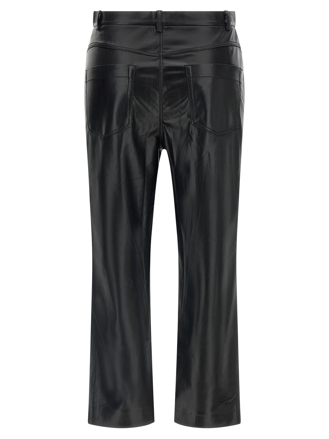 The Andamane Black Polyester Casual Pants