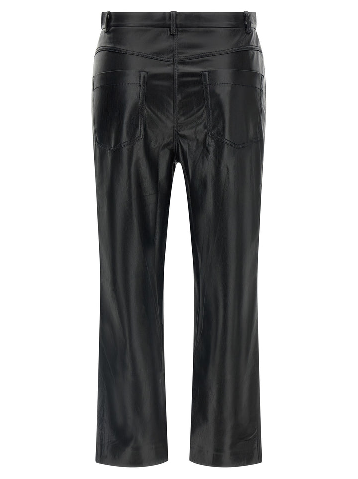 The Andamane Black Polyester Casual Pants