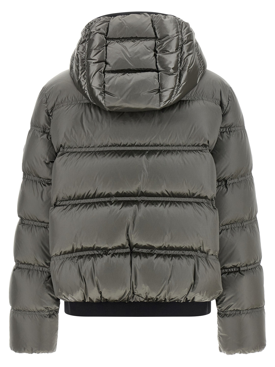 Moncler Gray Polyamide Full-Length Jacket