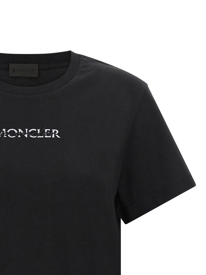 Moncler Black Cotton T-Shirt
