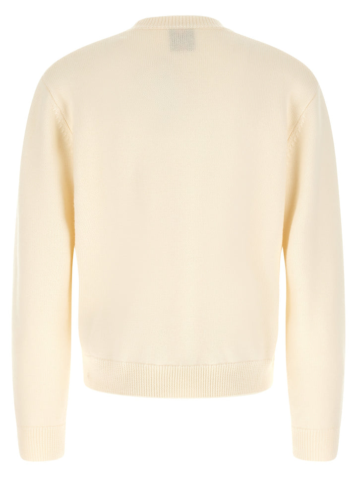 Casablanca White Wool Cardigan