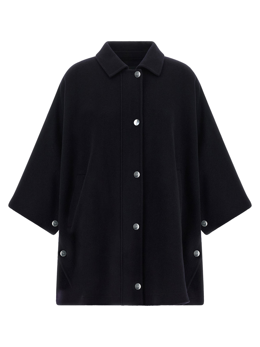 PINKO Blue Wool Coat