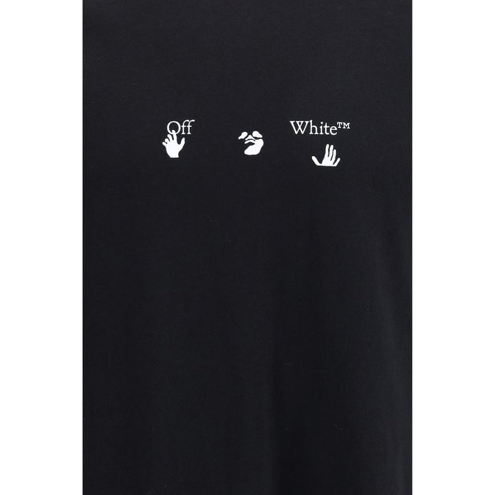 Off-White Black Cotton T-Shirt