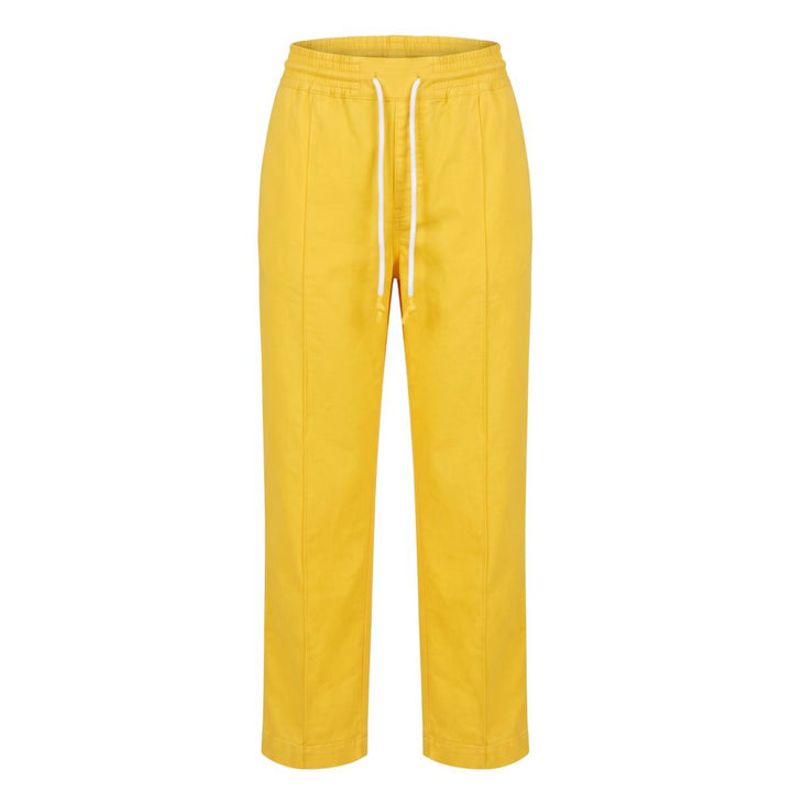 Trussardi Jeans Yellow Cotton Women Pant