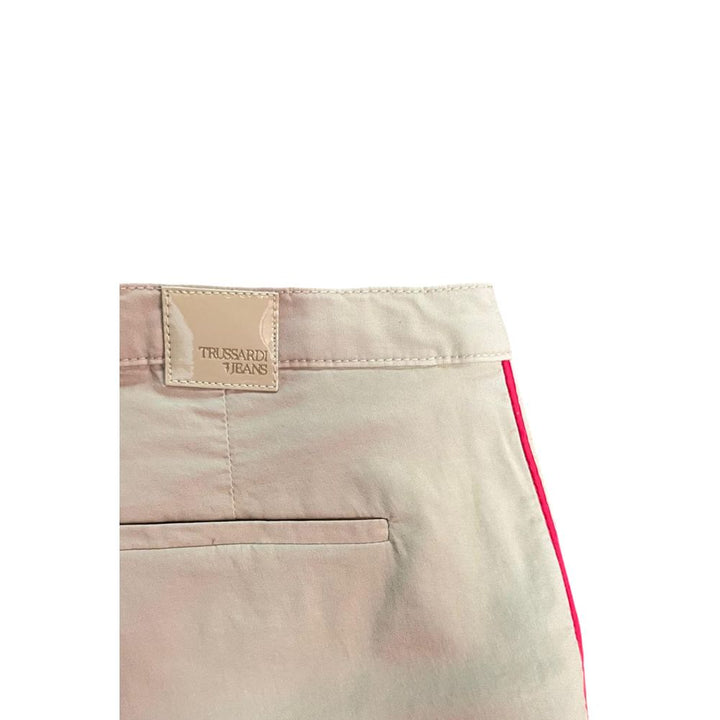 Trussardi Jeans Beige Cotton Women Pants