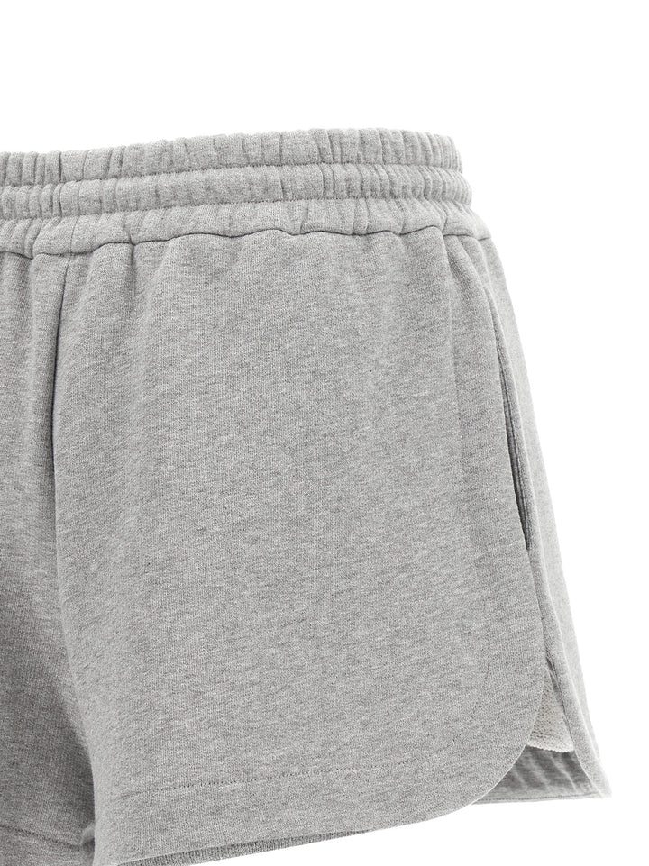 Fendi Gray Cotton Bermuda Shorts