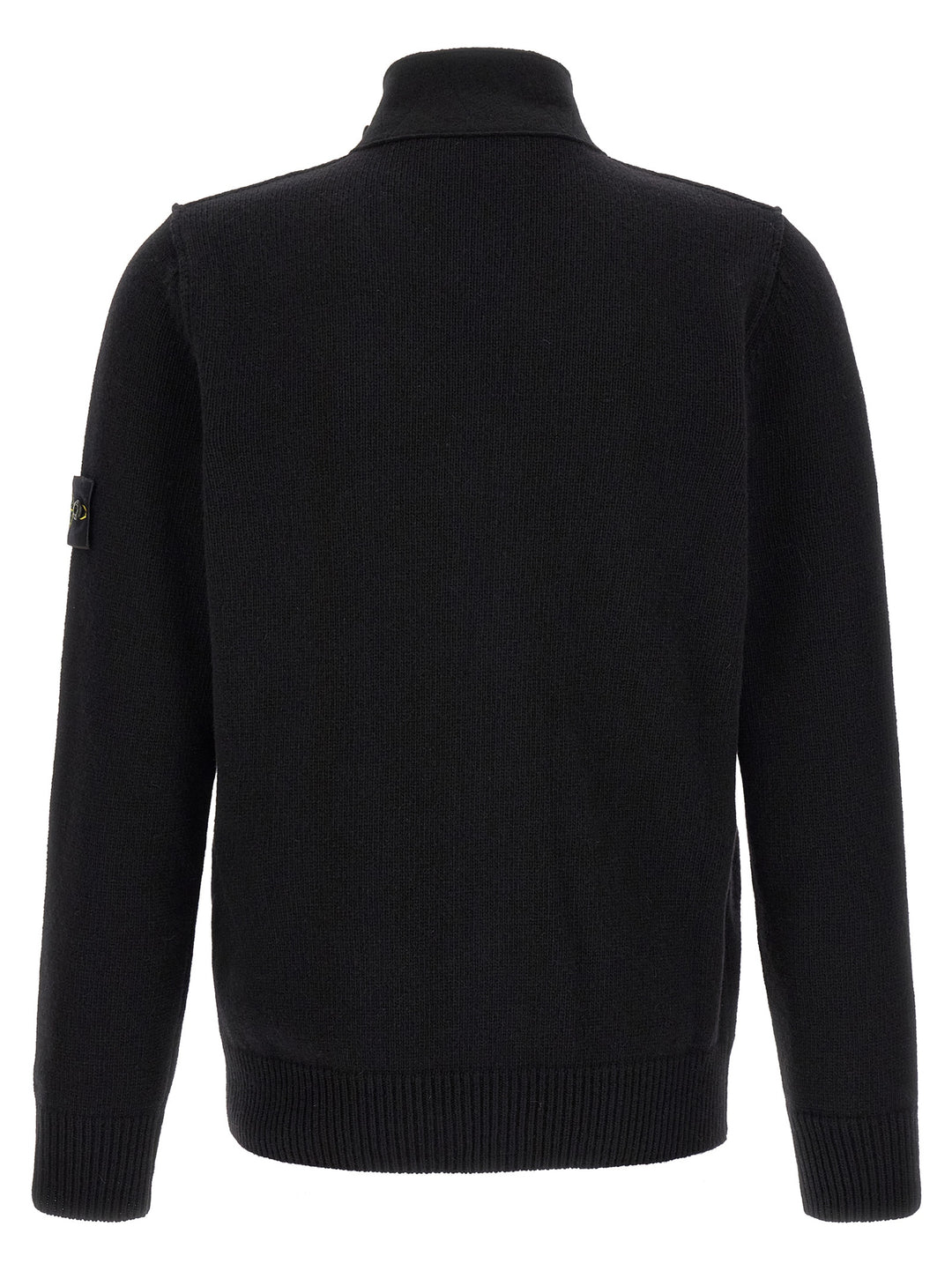Stone Island Black Virgin Wool Cardigan