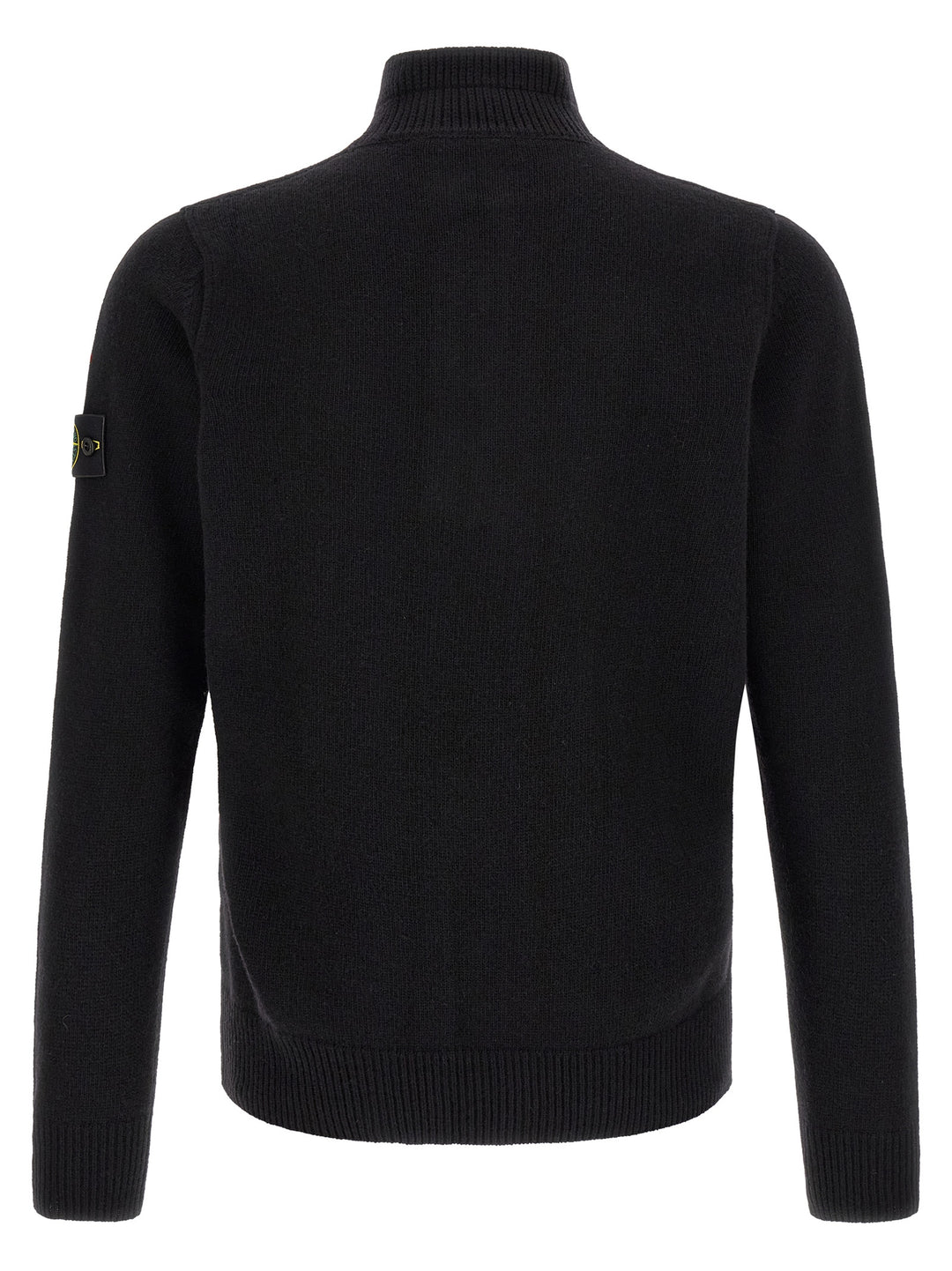 Stone Island Black Virgin Wool Cardigan