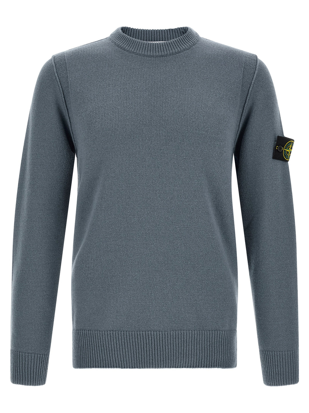 Stone Island Blue Virgin Wool Cardigan
