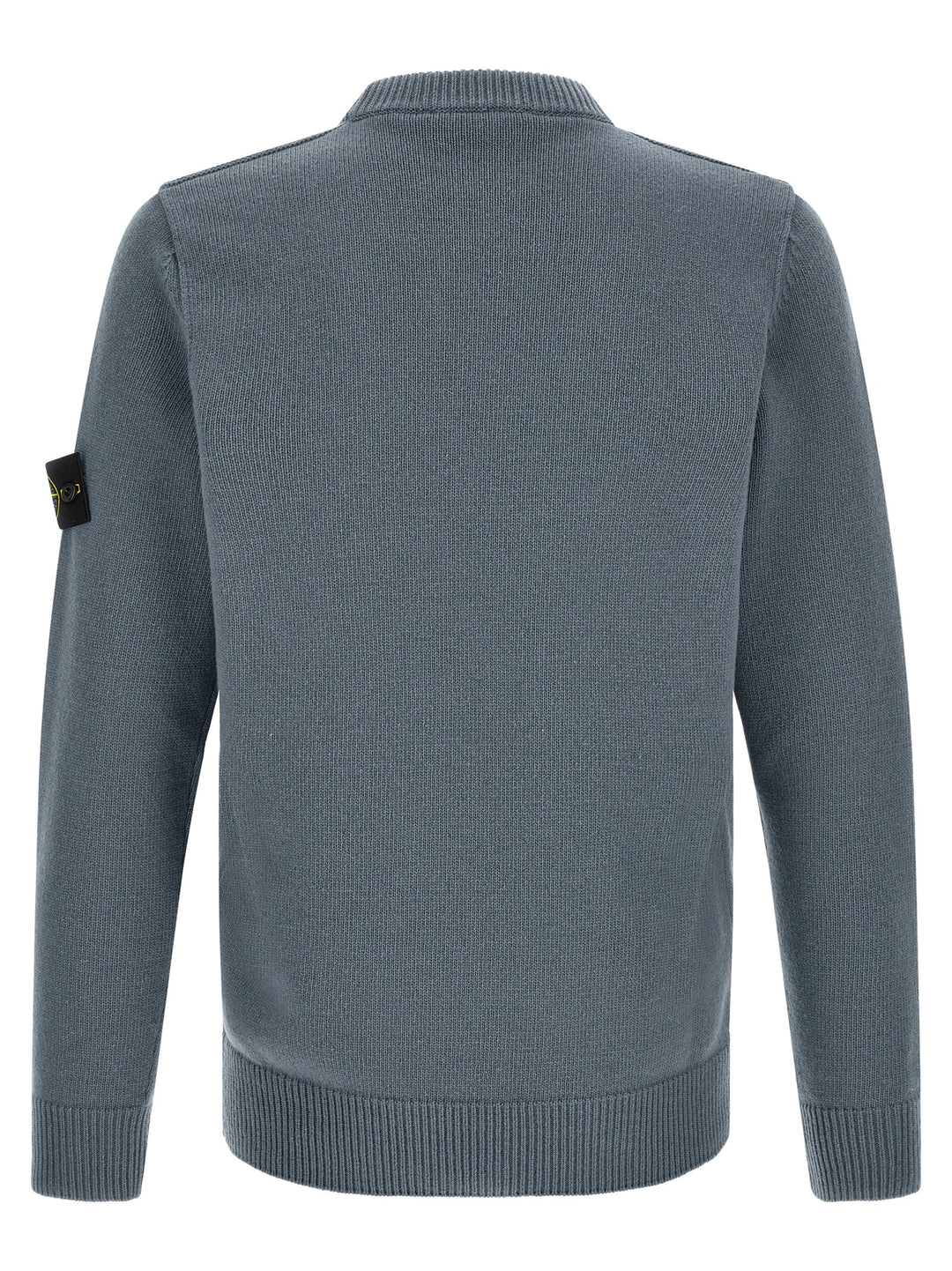 Stone Island Blue Virgin Wool Cardigan
