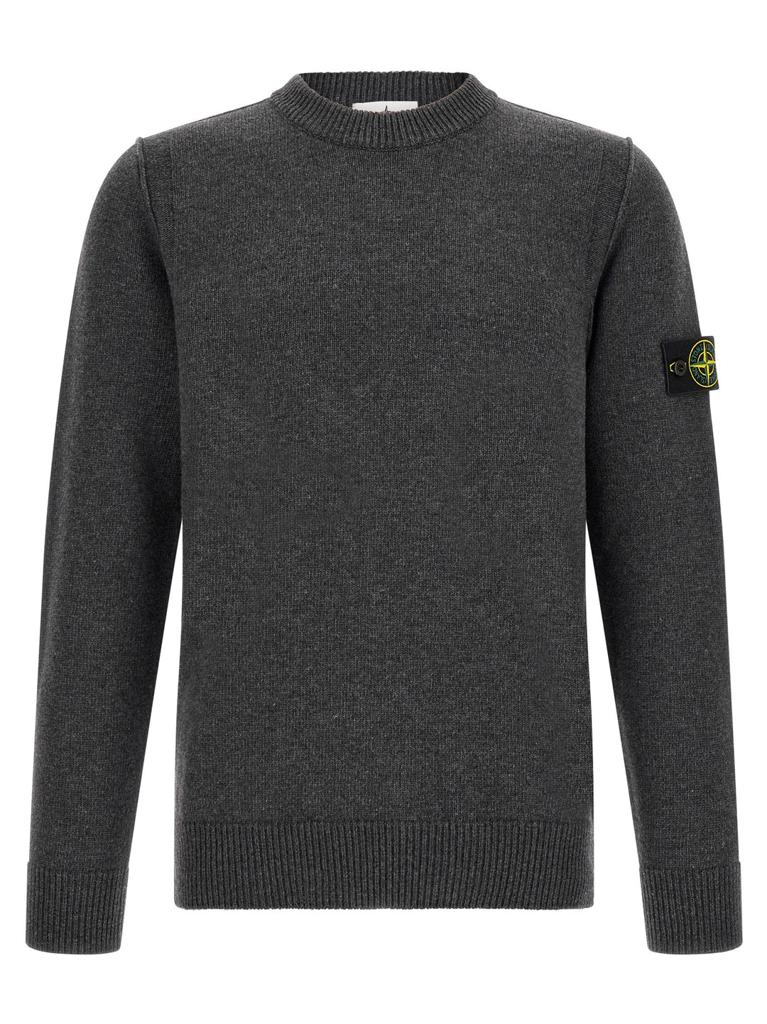 Stone Island Gray Virgin Wool Cardigan