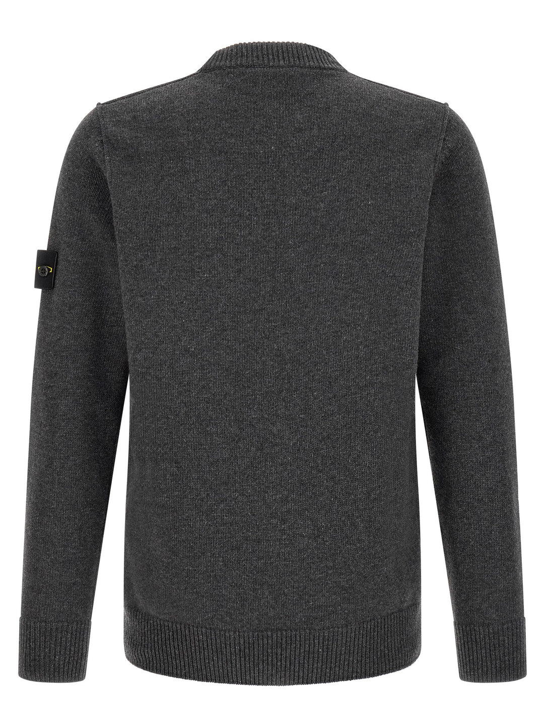 Stone Island Gray Virgin Wool Cardigan