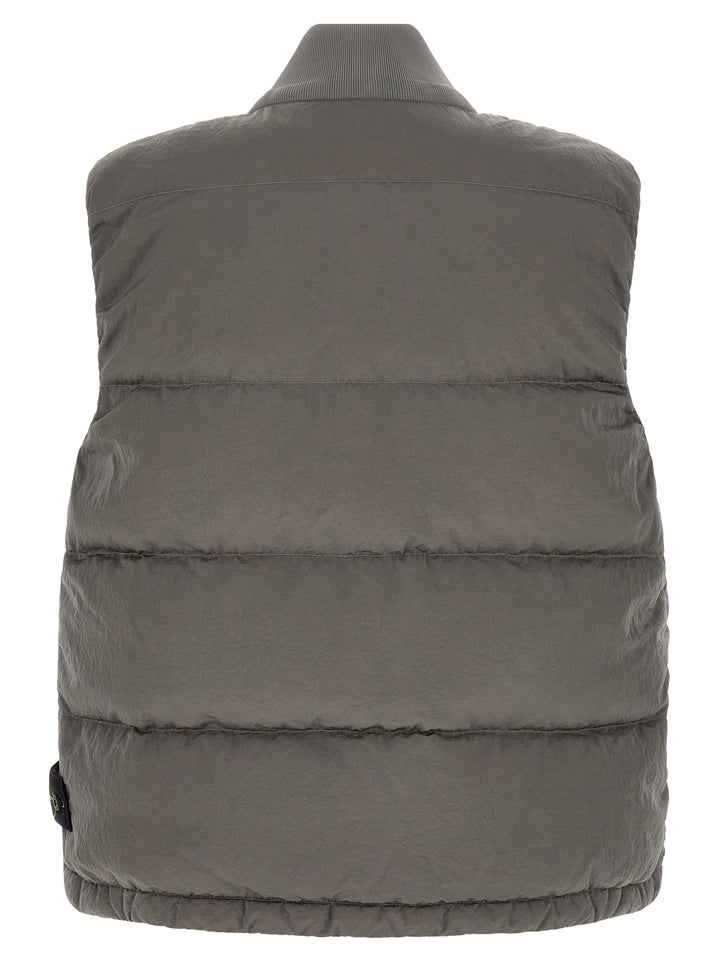 Stone Island Gray Polyamide Sleeveless Jacket