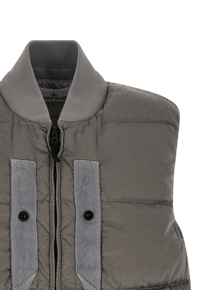 Stone Island Gray Polyamide Sleeveless Jacket