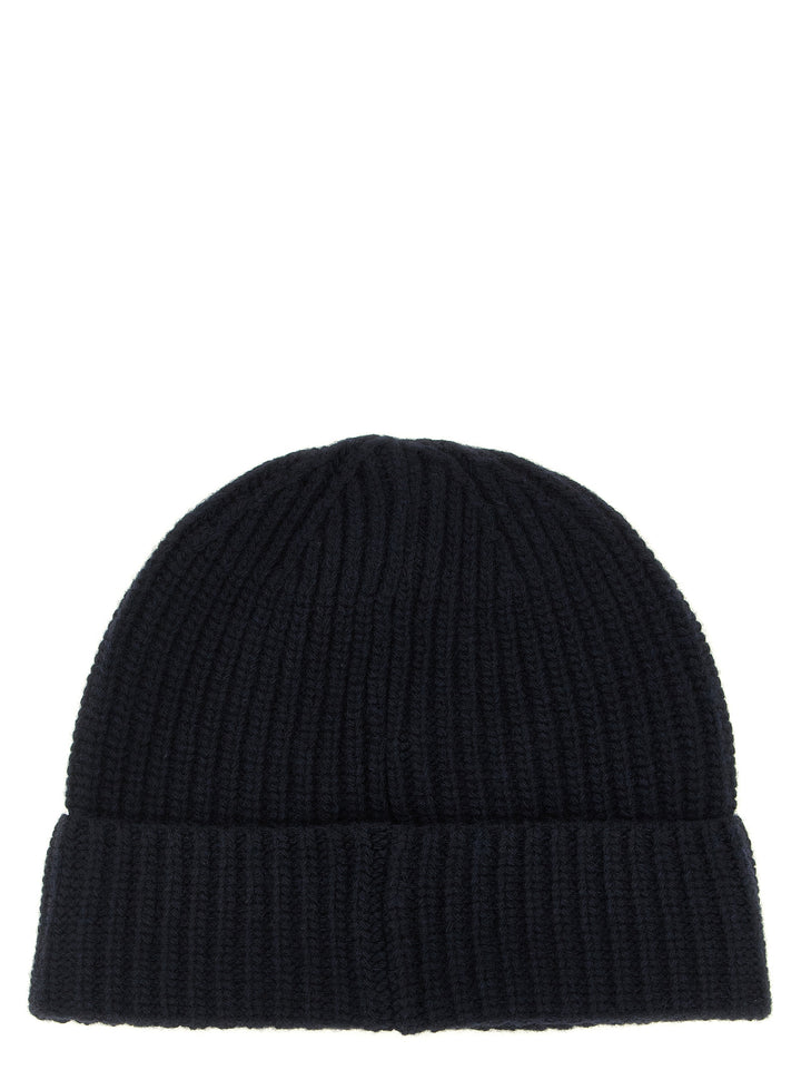 Stone Island Blue Virgin Wool Beanie