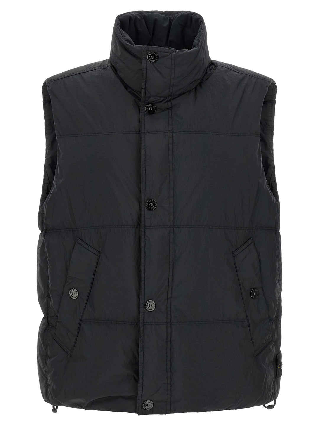 Stone Island Blue Polyamide Sleeveless Jacket