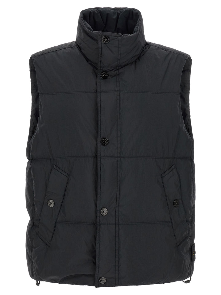 Stone Island Blue Polyamide Sleeveless Jacket