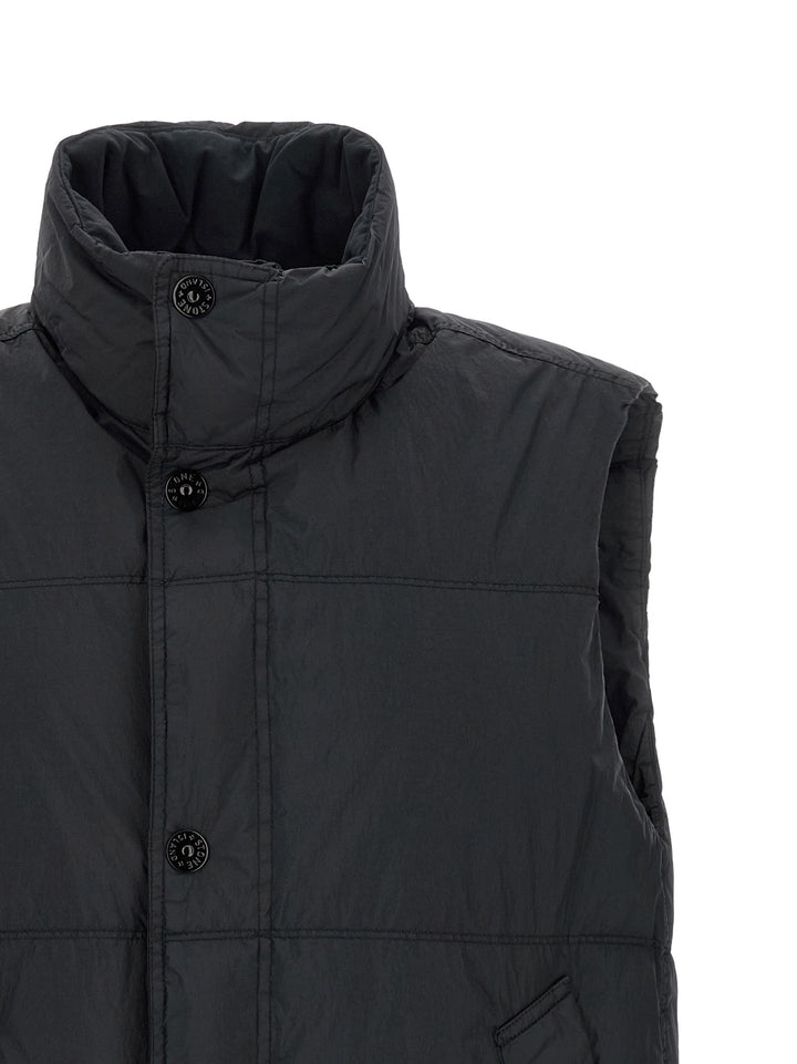Stone Island Blue Polyamide Sleeveless Jacket