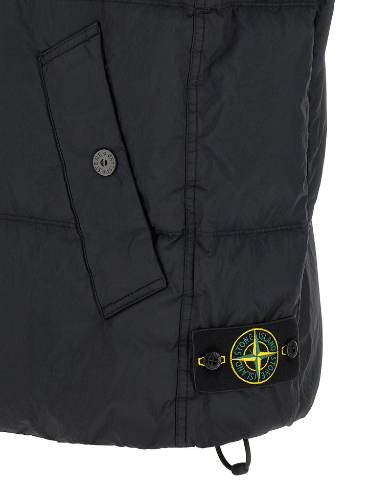 Stone Island Blue Polyamide Sleeveless Jacket