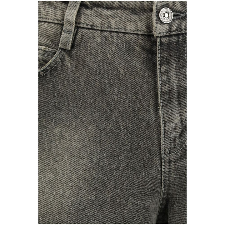 Ermanno Scervino Gray Cotton Relaxed Fit Jeans