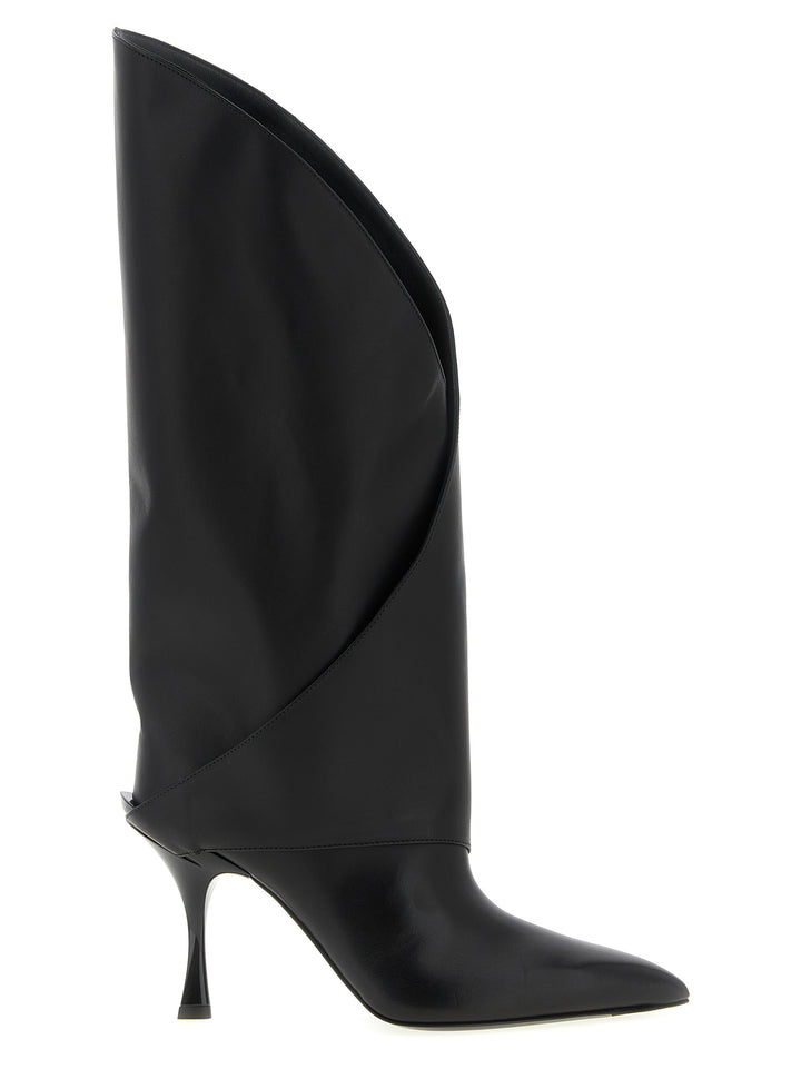 Balmain Black Calfskin Over The Knee