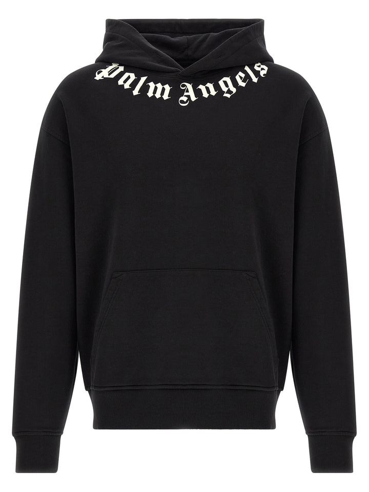 Palm Angels Black Cotton Sweatshirt