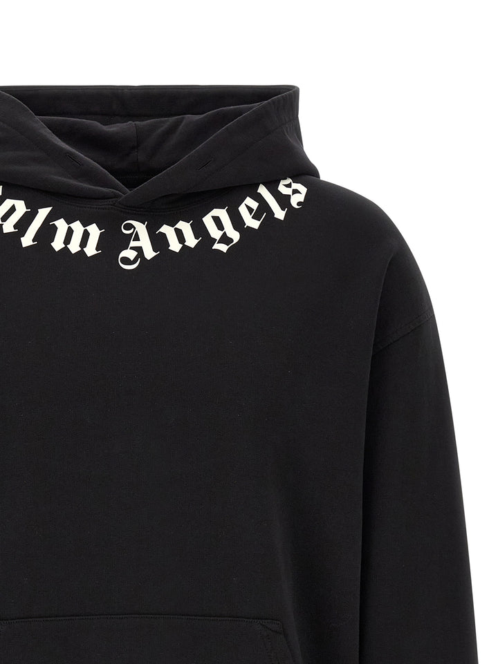 Palm Angels Black Cotton Sweatshirt