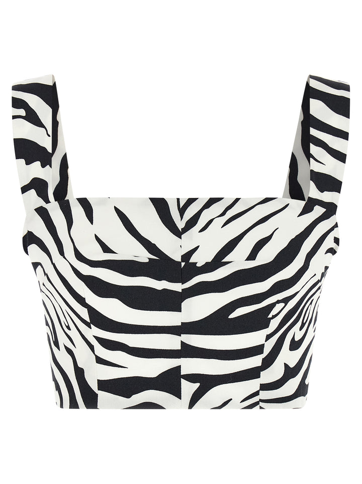 Dolce &amp; Gabbana Bicolor Cotton Tank Tops