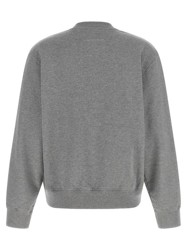 MM6 Maison Margiela Gray Cotton Sweatshirt