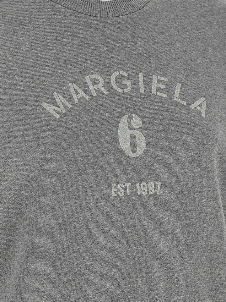 MM6 Maison Margiela Gray Cotton Sweatshirt