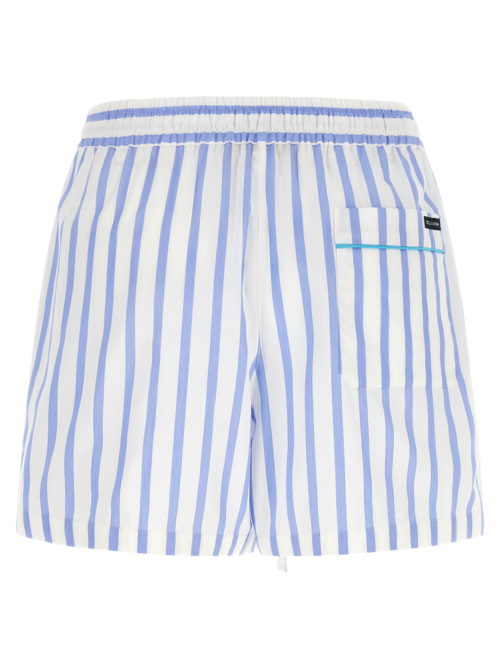 Dolce &amp; Gabbana Blue Cotton Bermuda Shorts