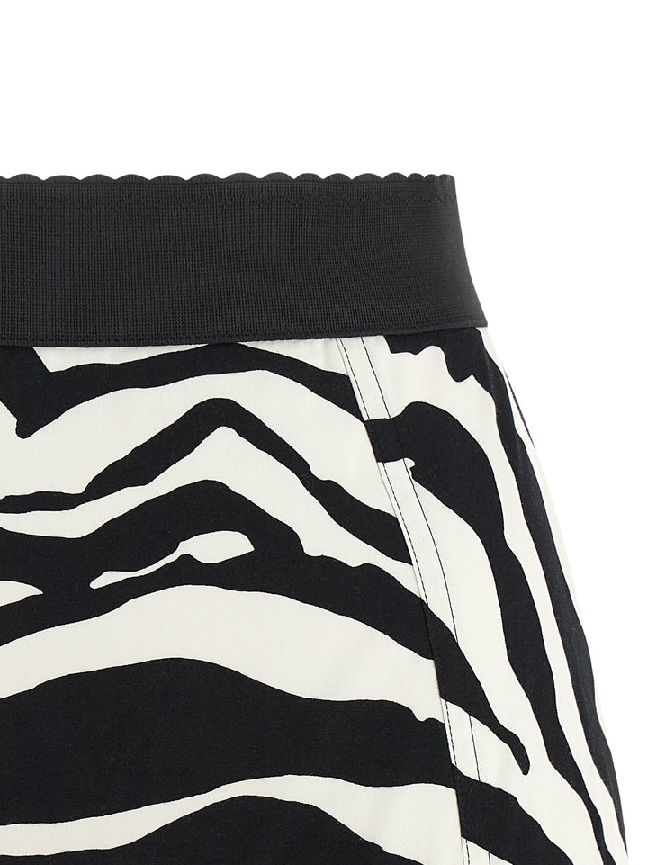 Dolce &amp; Gabbana Bicolor Cotton Bermuda Shorts