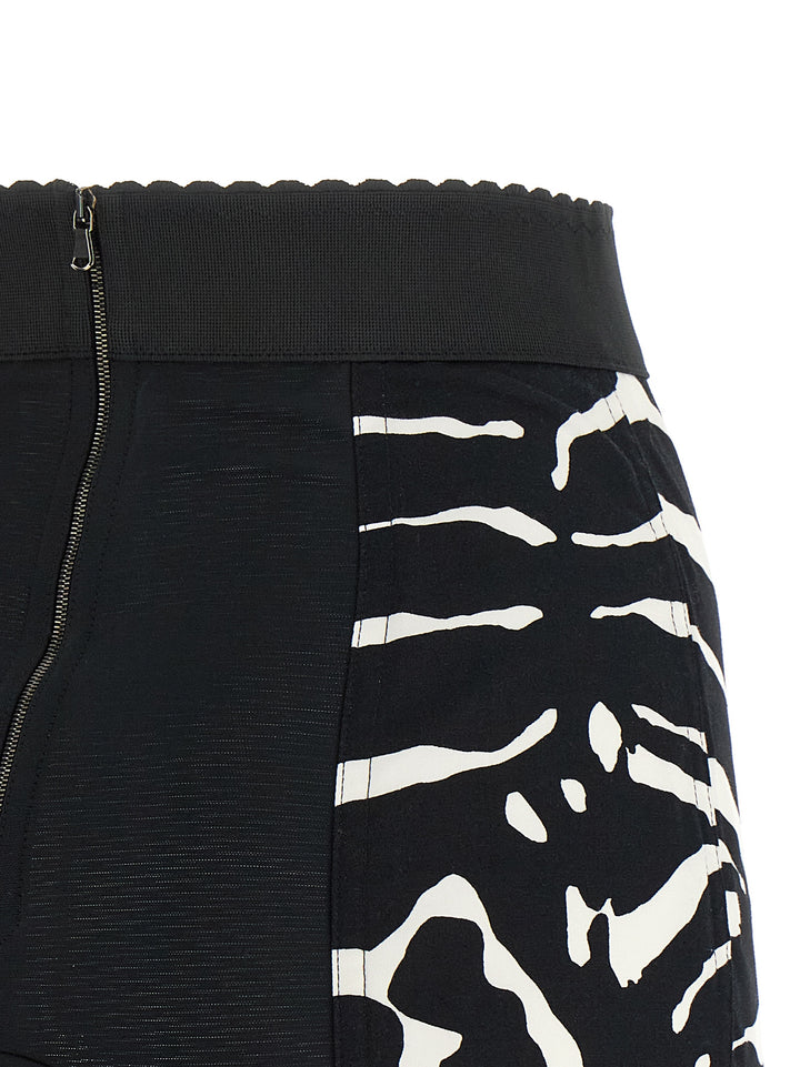 Dolce &amp; Gabbana Bicolor Cotton Bermuda Shorts