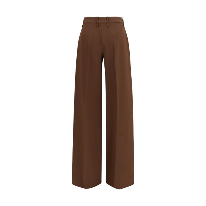 Ermanno Scervino Brown Viscose Flared Pants