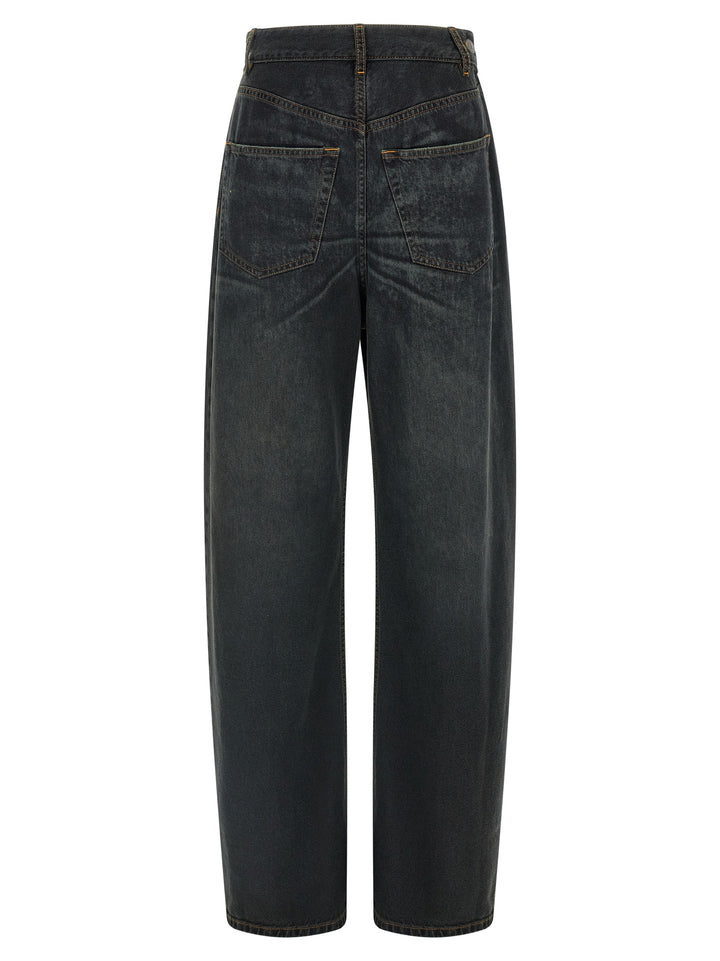 MM6 Maison Margiela Blue Cotton Flared Jeans