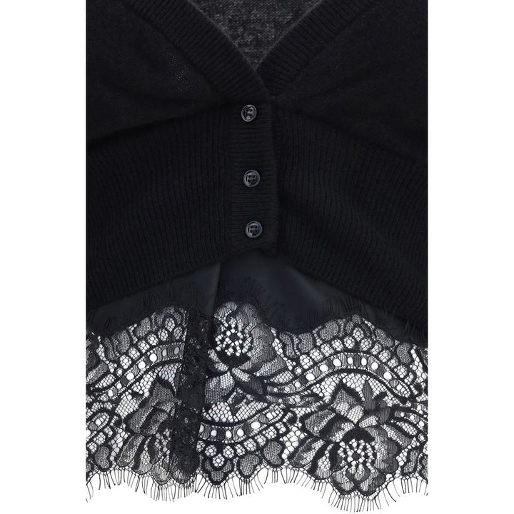 Ermanno Scervino Black Cashmere Cardigan