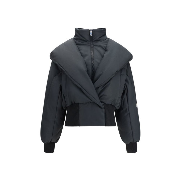 The Attico Black Cotton Shell Jacket