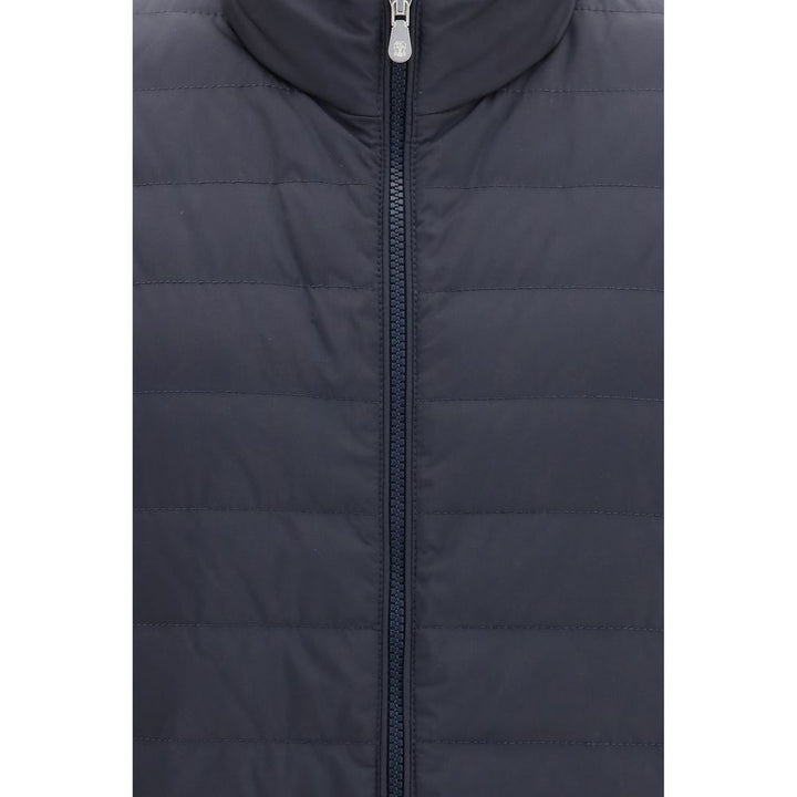 Brunello Cucinelli Blue Polyester Sleeveless Jacket