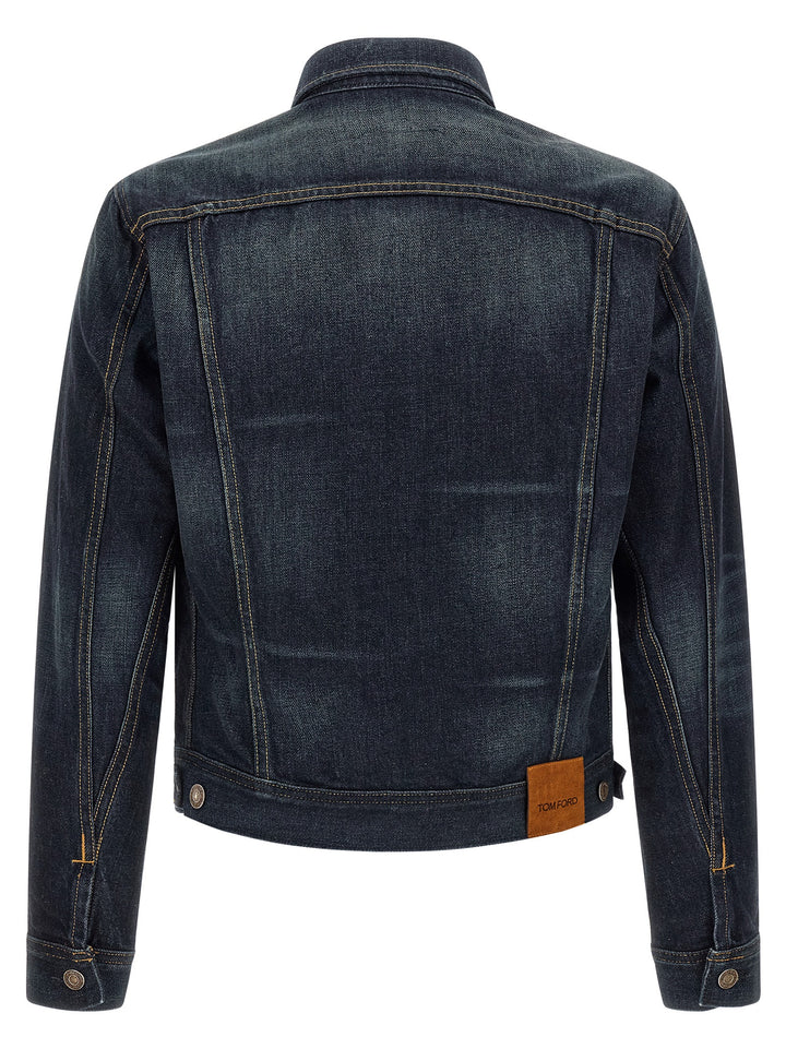Tom Ford Blue Cotton Denim Jacket