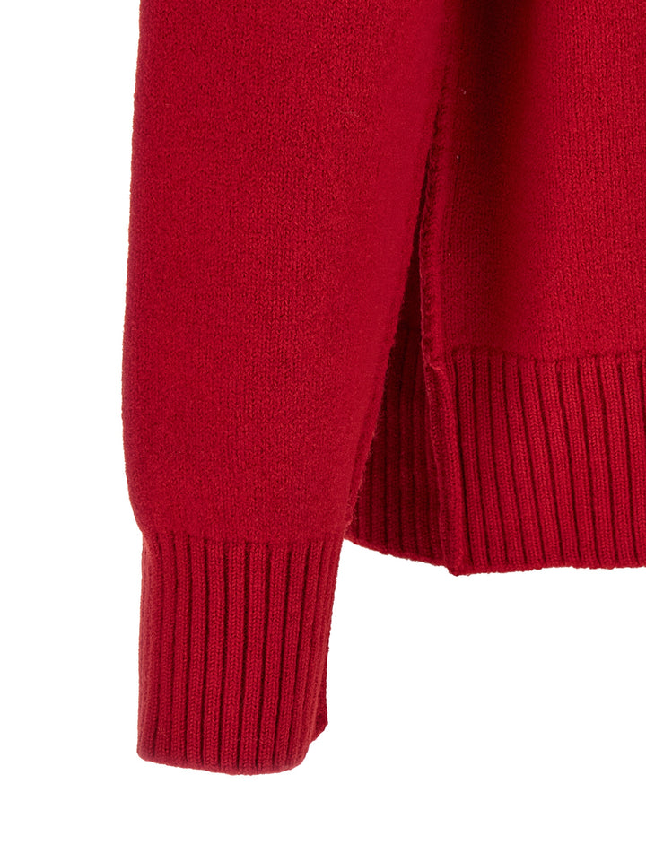 Ami Paris Multicolor Wool Cardigan