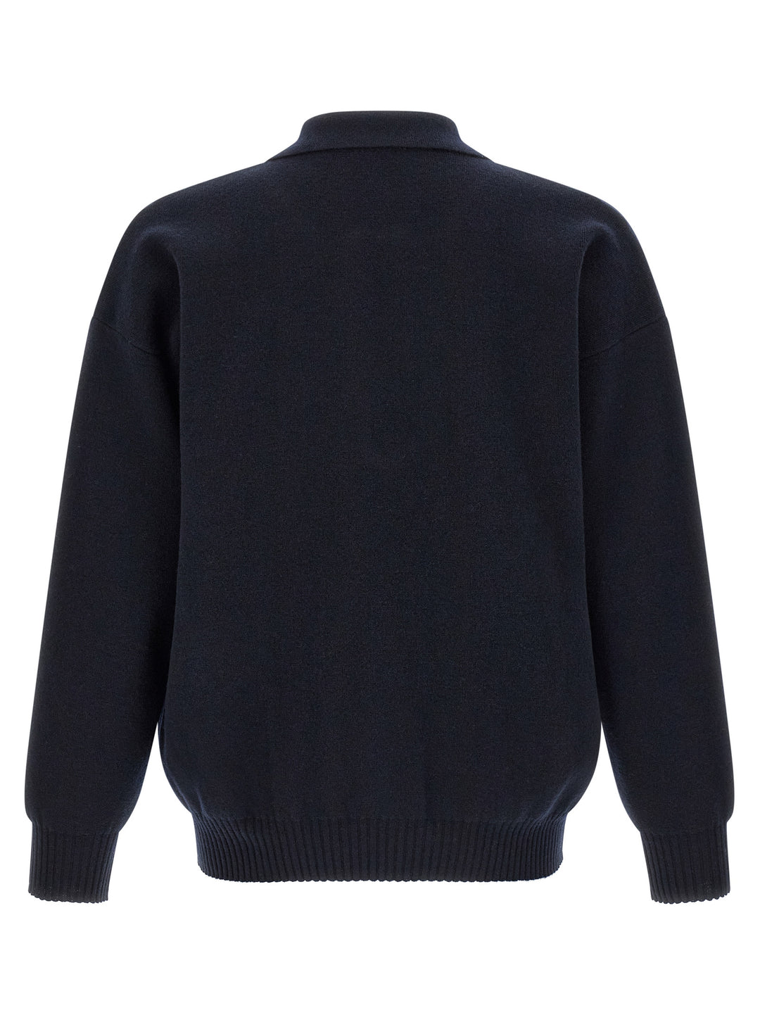 Roberto Collina Blue Merino Wool Polo Shirt