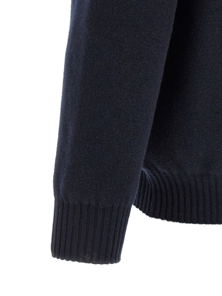 Roberto Collina Blue Merino Wool Polo Shirt