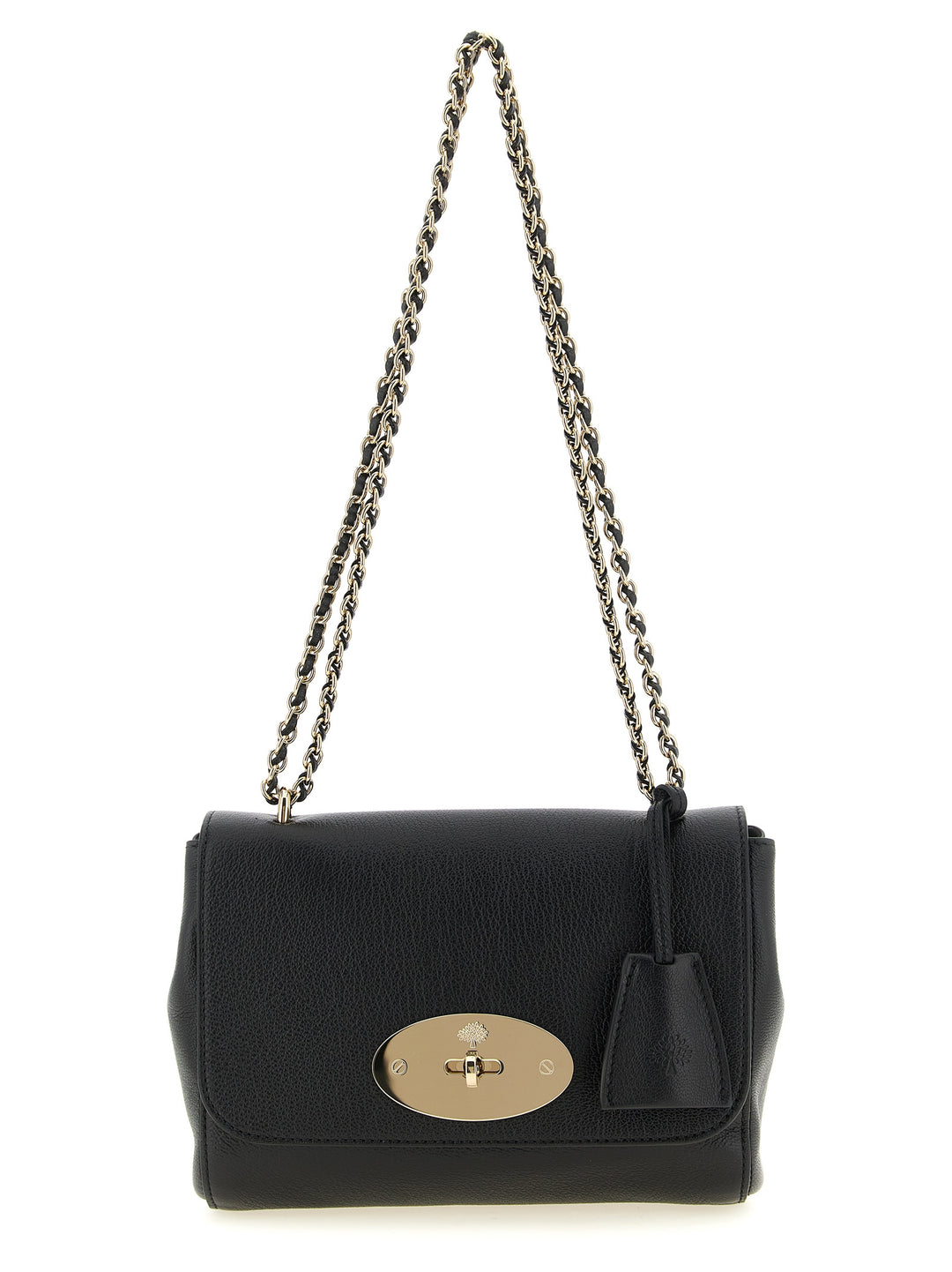 Mulberry Black Goatskin Crossbody Bag