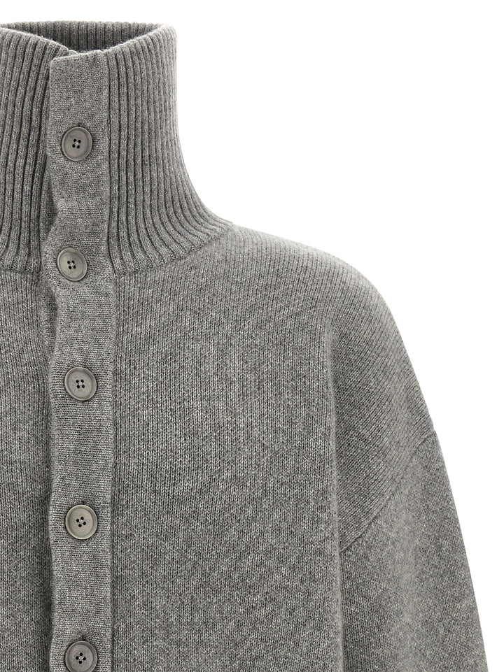 Extreme Cashmere Gray Cashmere Cardigan