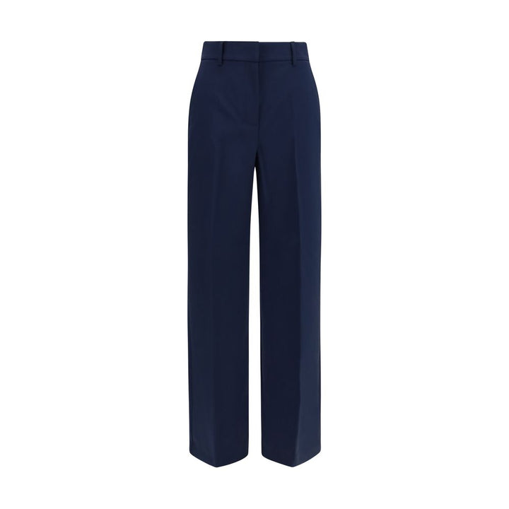 Max Mara Blue Wool Oves Aries Casual Pants