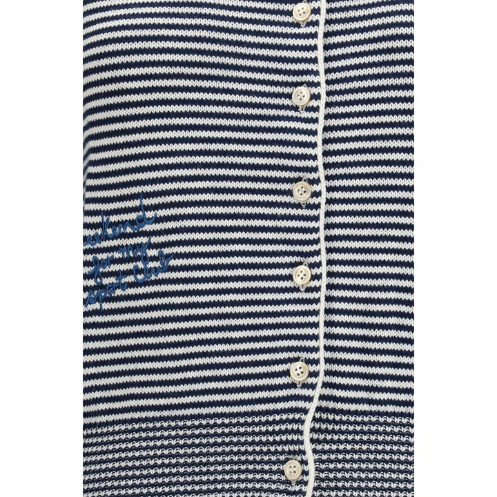 Max Mara Blue Cotton Cardigan
